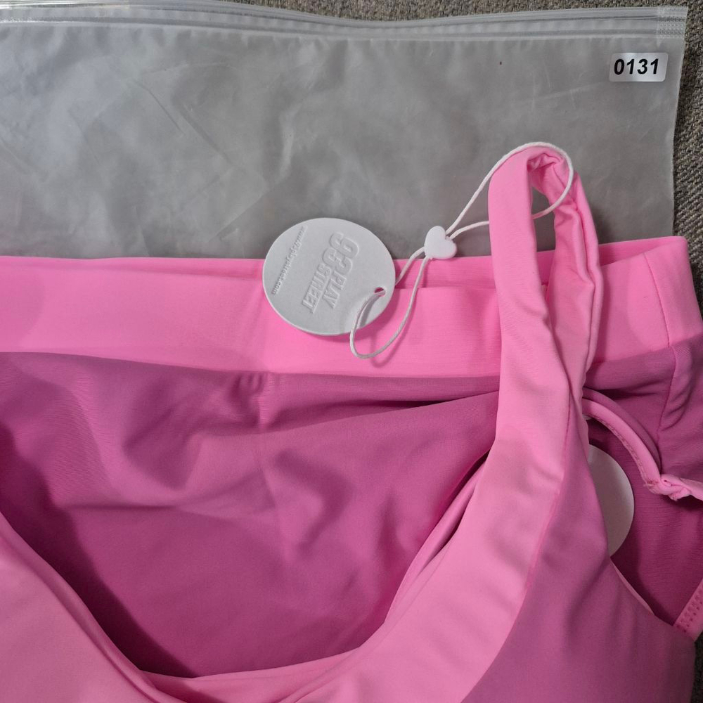 93 Play Street Pink Two-Tone Bikini Set M - Picture 11 of 12
